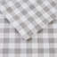 Ensemble de draps imprimés à carreaux gris, doux et durable pour un sommeil confortable-120902923