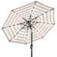 Parasol solaire rayé à DEL-131104452