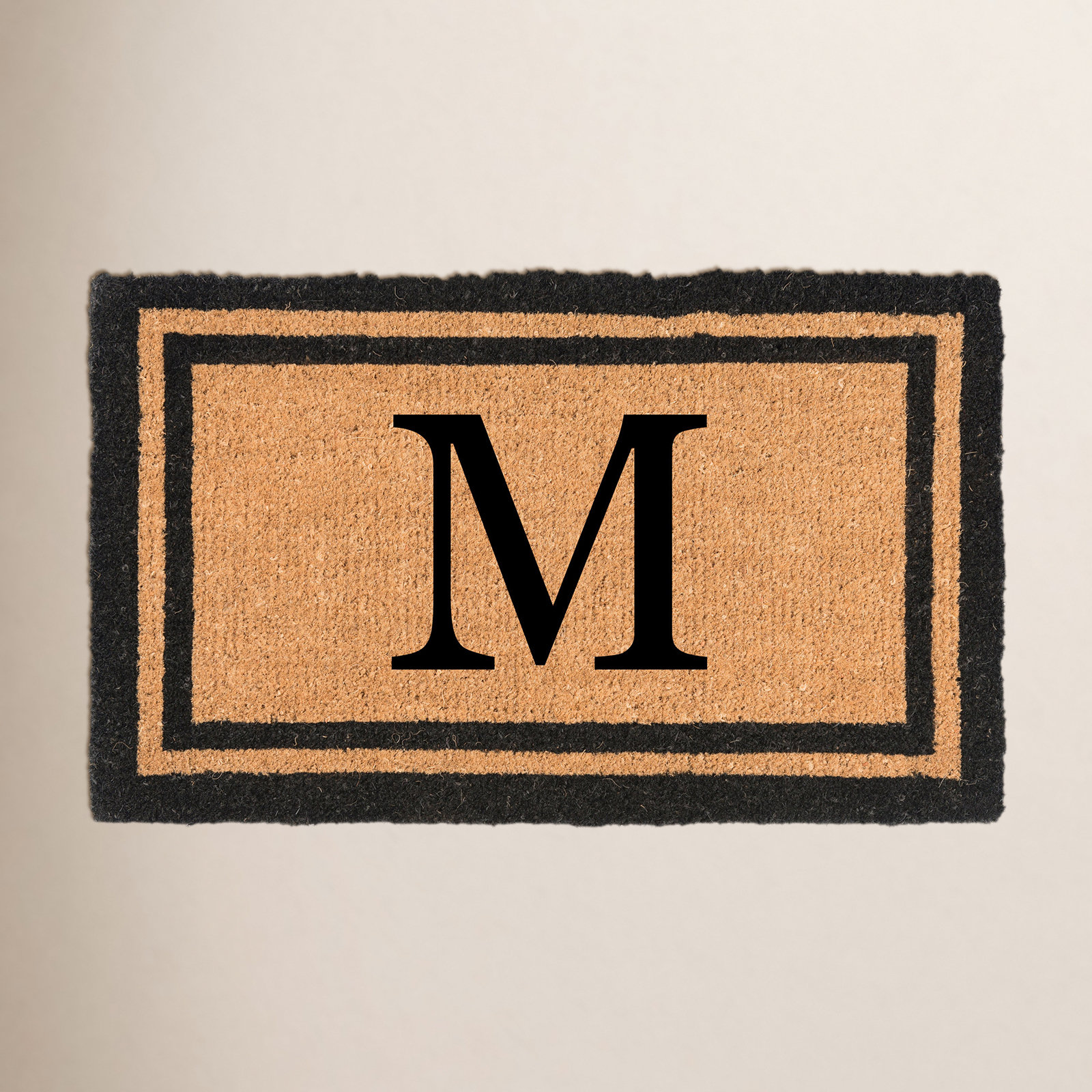 Birch Lane™ Sanka Your Own Monogrammed Welcome 36 in. x 22 in. Outdoor Door Mat & Reviews | Birch Lane