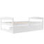 Lit plateforme simple avec deux tiroirs-113432434