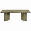 Table basse rectangulaire en bois massif