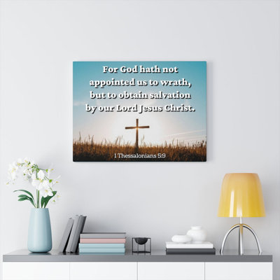 To Obtain Salvation 1 Thessalonians 5:9 Christian Wall Art Bible Verse Print Ready To Hang -  Trinx, 6915620D2FEA42F0AF533AA284187D81