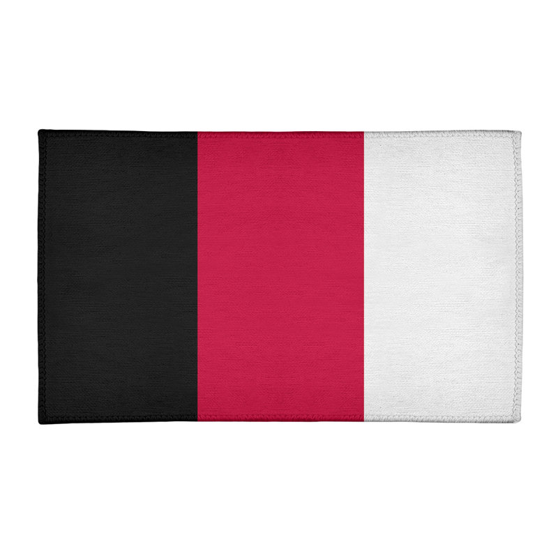 Tapis de zone rouge/noir, Rectangle 2 pi x 3 pi