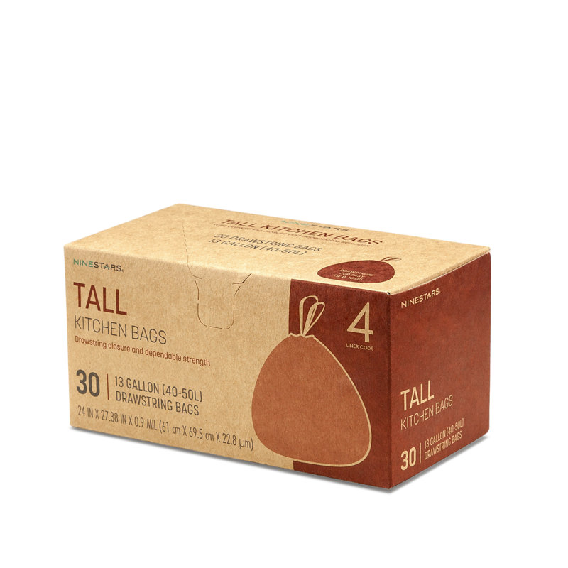 Sac poubelle 13 gallons, 30 unités