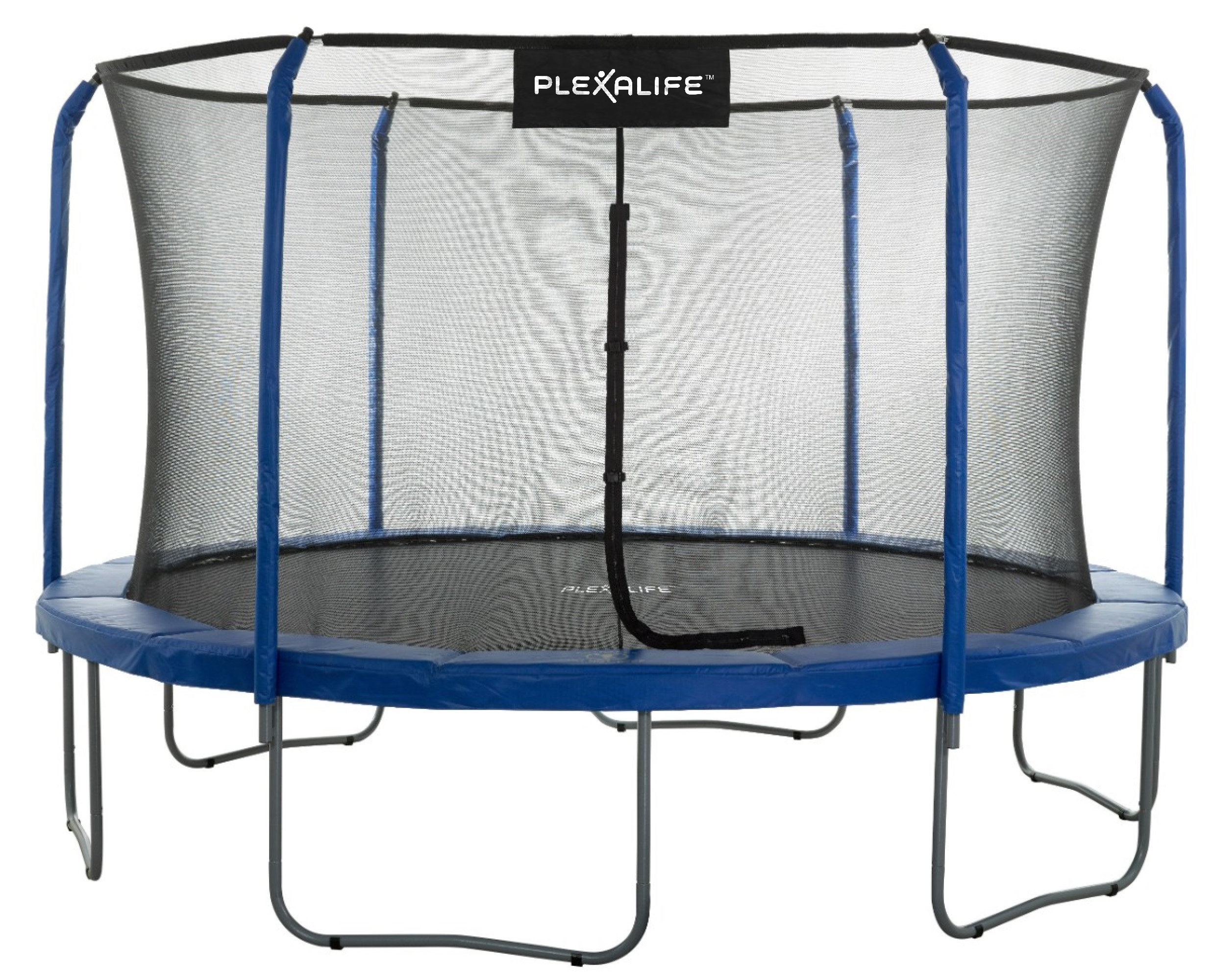 Open Rug Top Plexalife Machrus Skytric 15 FT Round Trampoline Set with Premium Top ...