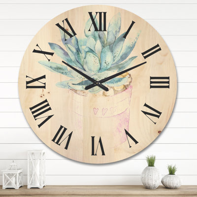 Solid Wood Wall Clock