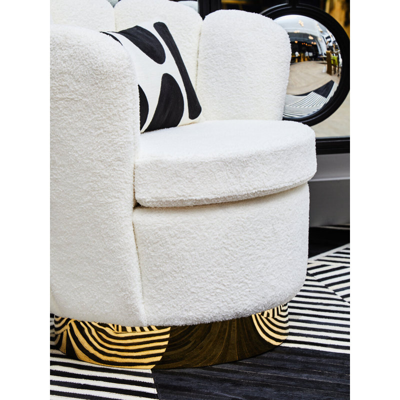 Upholstered Swivel Club Chair