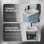 Ensemble de meuble-lavabo mural 20 po avec lavabo et portes à fermeture en douceur pour petites salles de bain-133397058-133397047