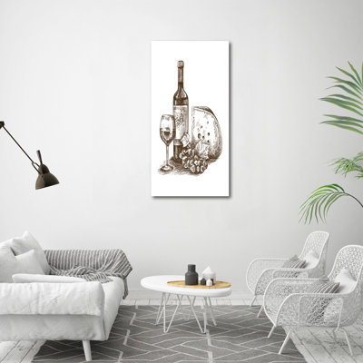 Wine And Snacks - Wrapped Canvas Print