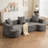 Chenille Fabric Curved Sofa Couch