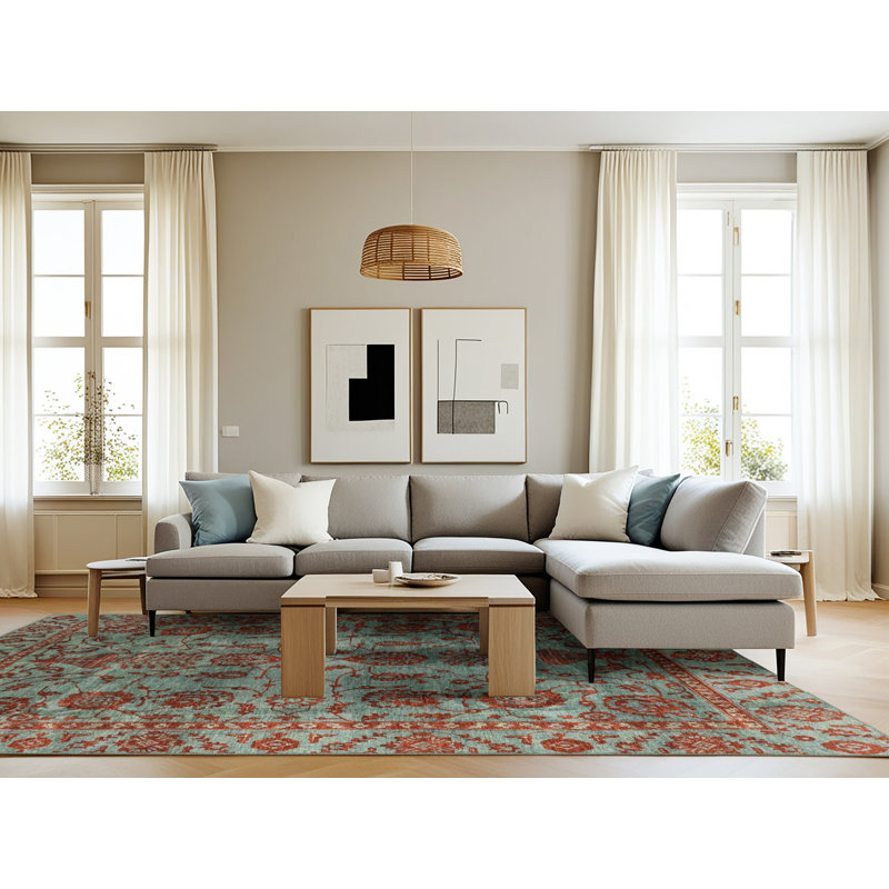 Abstract Indoor Rug, Rectangle 8' x 10'
