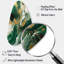 «Green and Gold Liquide I» - Décoration murale abstraite de forme irrégulière en métal, reproduction d'art asymétrique moderne-105584437