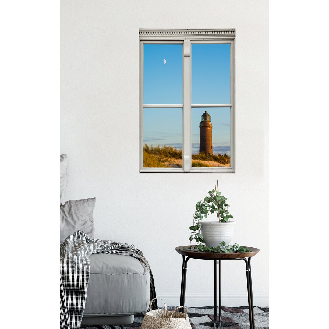 Wandtattoo Fenster hoher Leuchtturm