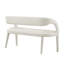 Pinnacle Boucle Fabric Accent Bench In Taupe-91110951