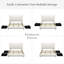 LED Bed Frame with Galaxy Projector, Charging Station, 52" Tufted Upholstered Headboard & 2 Drawers-1924085423-1924085416