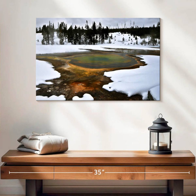 Alvord Yellowstone Winter Geyser, H 16 po x l 24 po
