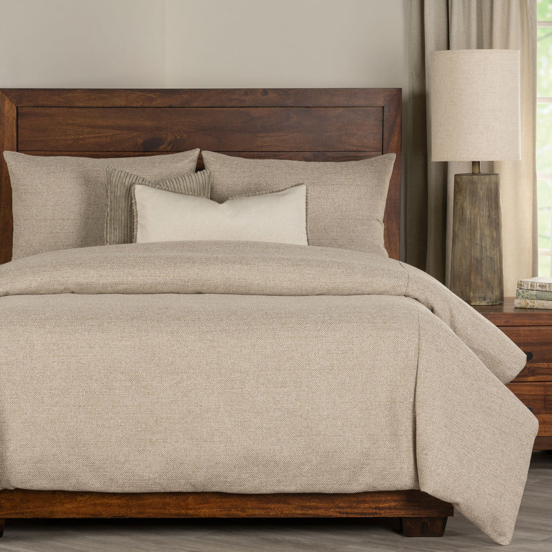 Adventure Tweed Duvet Cover & Insert Set, Brown, Twin Duvet Cover & Insert +1 Sham +2 Pillows