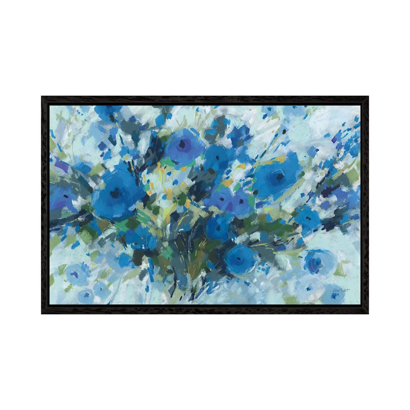 Blueming I Landscape by Lisa Audit - Painting on Canvas, Black Framed, 101.6cm H x 152.4cm W x 3.81cm D