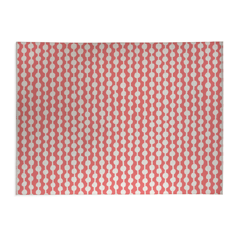 Tapis de cuisine Dot Dot, Vieux rose, Rectangulaire 2 pi x 3 pi