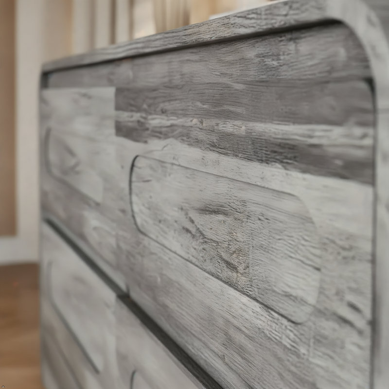 Commode 6 tiroirs Catoe, gris, Gris