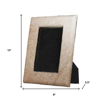 Charlee Cowhide Hanging or Tabletop Picture Frame