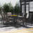 Alyah Rectangular Metal Extendable Outdoor Dining Table