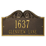 Versailles 2-Line Wall Address Plaque