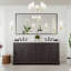 Miroir rectangulaire en métal noir 48 "x 30" Eviva-1586402201