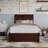 Lamayia Solid Wood Sleigh Platform Bed with Footboard and Storage Drawers-2033809128-2033809134