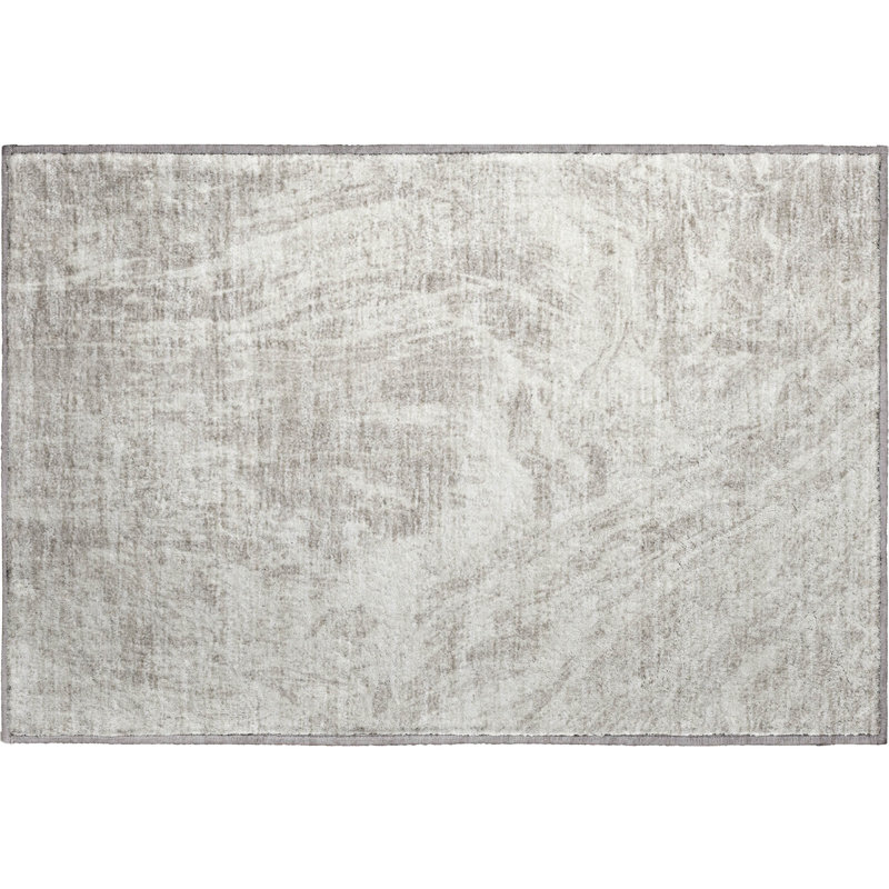 Premium Machine Washable Prisco Beige Rug, Rectangle 1'8" x 2'6"