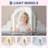 Kids Vanity with Lighted Mirror & Stool, Little Girls Vanity with Adjustable LED Light, Storage Drawer & Shelves for Girls 3-9-225383104