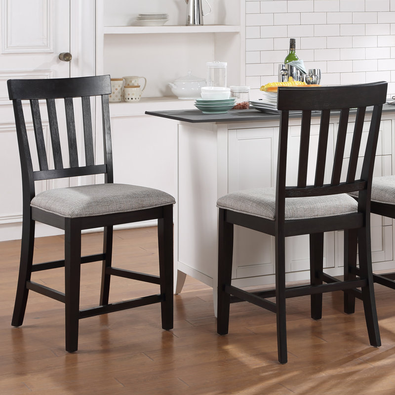 Ilcho Slat Back Side Chair in Gray