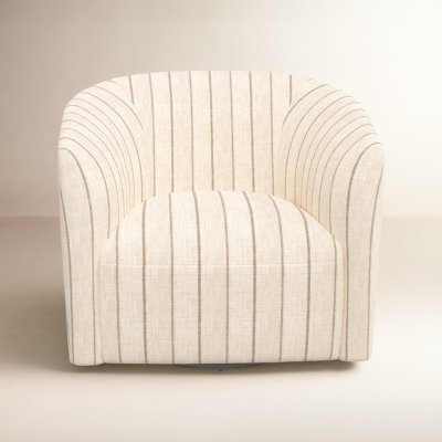 Marita Upholstered Swivel Barrel Chair