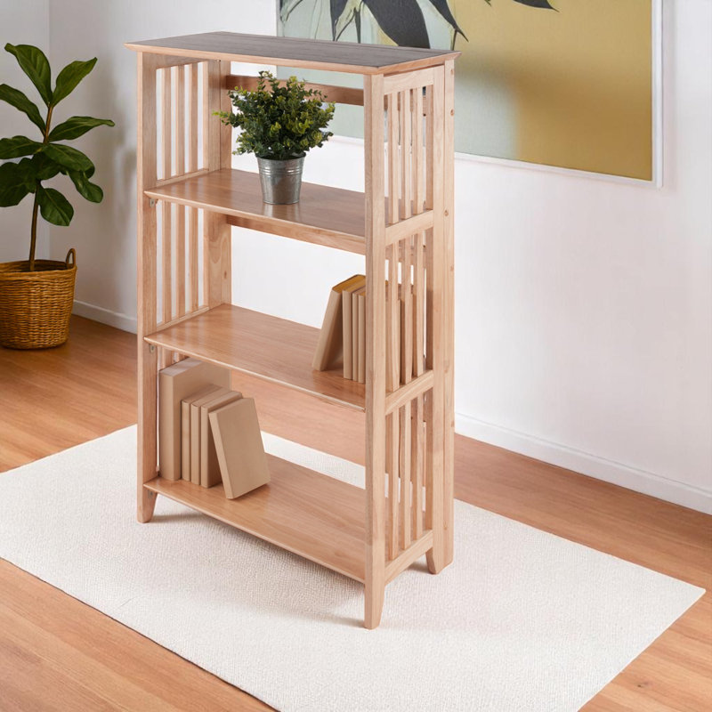 Marco Foldable Shelf with Three Sections, Natural