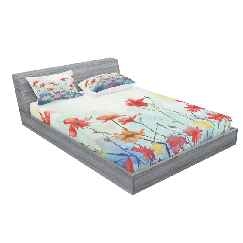 Microfiber Sheet Set, Full Sheet Set with Fitted Sheet