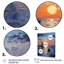 Coucher de soleil bleu sur fond de côte I - art mural coucher de soleil côtier-879628105-879628104