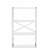 White & Chrome Finish Bookshelf-846168064