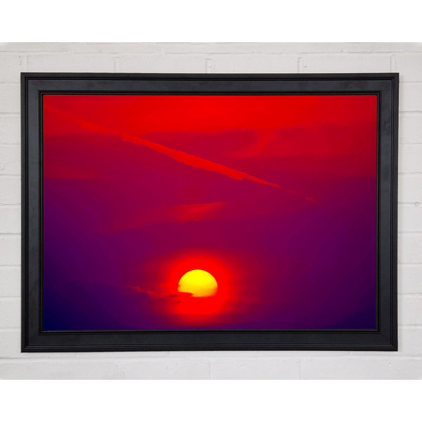 Ebern Designs The Glow Of The Red Sun - Single Picture Frame Art Prints ...