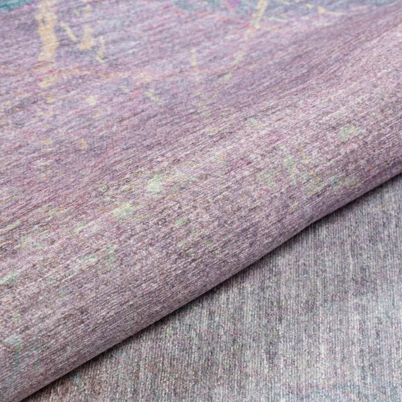 Luxurious Machine Washable Area Rug, 4.9 x 7.5 Feet, 100% Polyester, 1850 g/m², Pile Height: 0.2 inches | Eco-Friendly Recycled Poly Cotton Backing | Perfect for Living Room & Bedroom, Soft and Durable Design