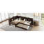 L-Shaped Platform Bed Twin Size With Trundle, Solid Wood Platform Bed With Storage Drawers And Shelves, No Spring Box Needed-121060622
