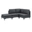 Canapé modulaire rembourré avec pieds en métal-848646382