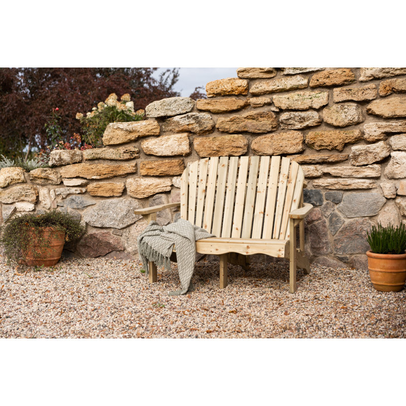 Delphina Solid Wood Spruce Outdoor Bench
