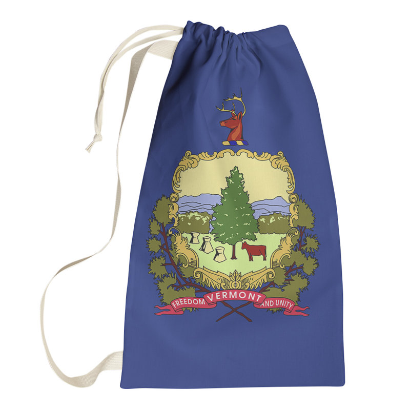 Sac à lessive US State flag, Petit (H 64 po x l 20 po x 1,5 po), Vermont