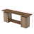 62.99" Rustic MDF Console Table, Long Sofa Table Behind Couch, Entryway Table With Open Storage Shelf For Farmhouse Industrial Transitional Living Rooms
