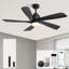 Ventilateur de plafond 52 po avec lumières DEL Damecia-1836628955