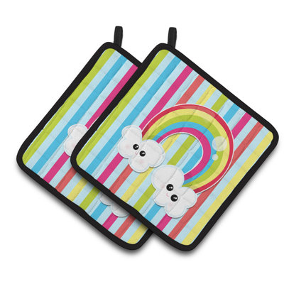 Cuisinier poignée de visage en arc-en-ciel caroline weather
