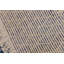 Tapis géométrique bleu en laine noué à la main 4 pi 1 po x 6 pi 1 po Winne