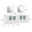  108" Double Bathroom Vanity Set with Mirror-33559836