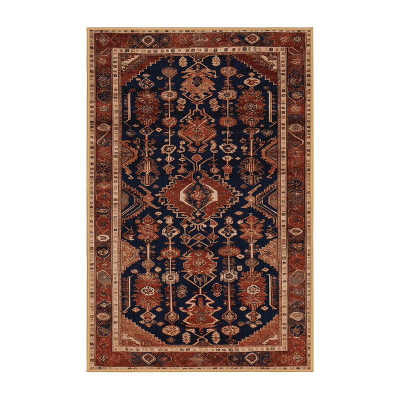 Tapis brun lavable à la machine, Rectangulaire 8 pi x 12 pi