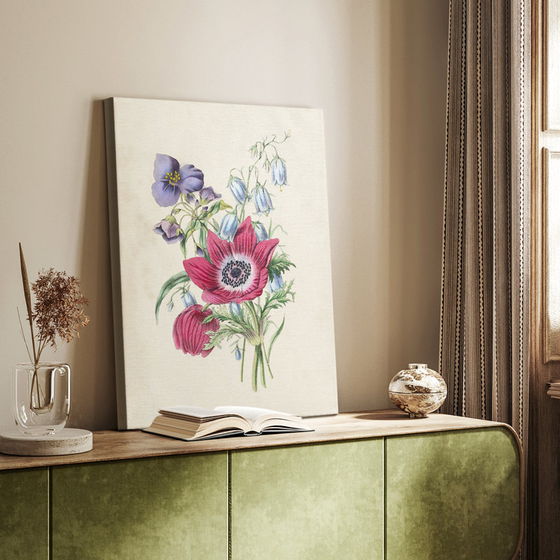 Bouquet de jardin antique I - galerie Cavas sur mesure, H 18 po x l 12 po